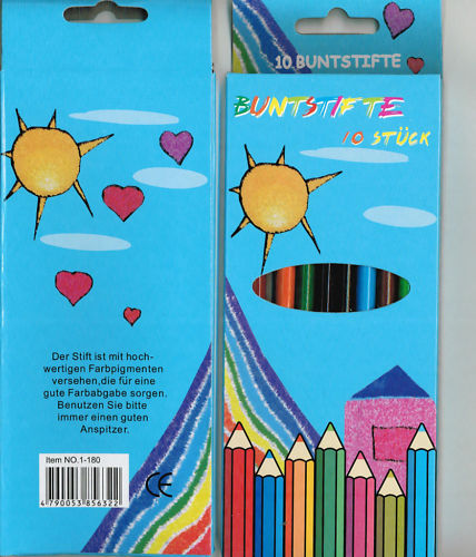 10er Schachtel Buntstifte
